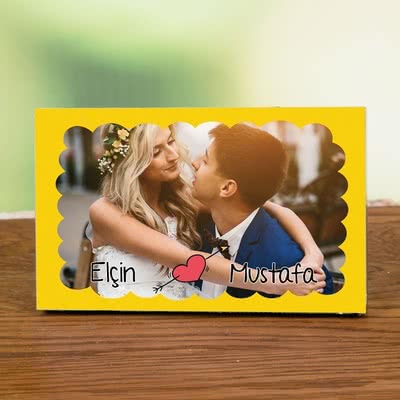 Sevgiliye Romantik Hediye Baskılı Fotoğraf Çerçevesi