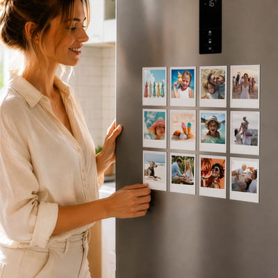 12'li Pola Kart Fotoğraflı Magnet