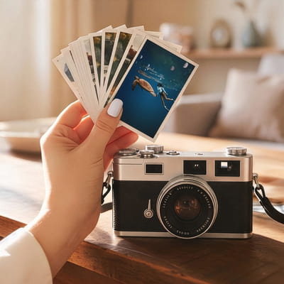 5x7,5 Mini Klasik Kart Foto Baskı - 35 Adet