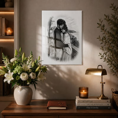 Efekt Seçenekli Fotoğrafınıza Özel Temperli Cam Tablo - 50x70 cm