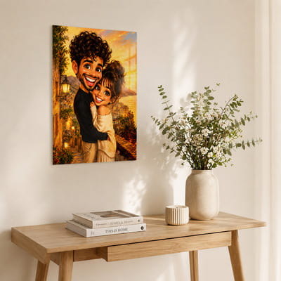 Fotoğraf Baskılı Efektli Cam Duvar Tablosu - 60x90 cm