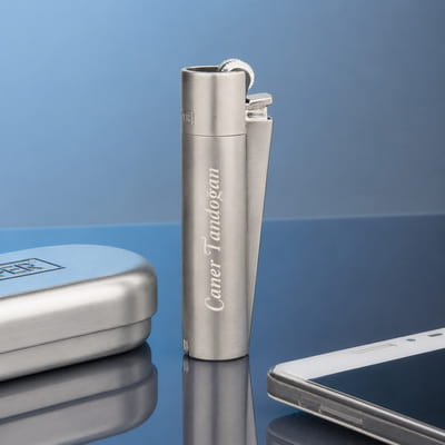 İsim Yazılı Clipper Metal Çakmak