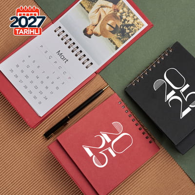 Kişiye Özel 2027 Yapraklı Masa Takvimi - 11x13 cm