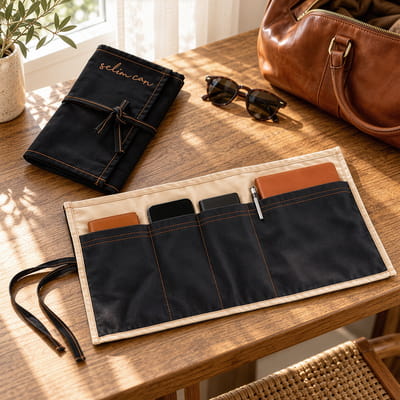 Kişiye Özel Nakış İşlemeli Kumaş Organizer