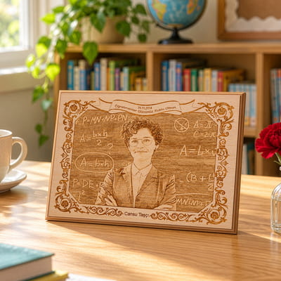 Öğretmenler Gününe Özel Ahşap Foto