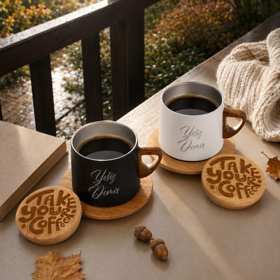Take Your Coffee İsimli Termos Bardak