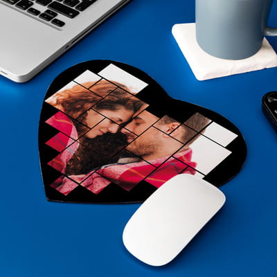 Sevgiliye Ofis Hediyesi Romantik Kalp Mouse Pad