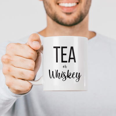 Tea Or Whiskey Porselen Kupa Bardak