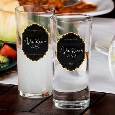 Avangart Tasarımlı Kişiye Özel Rakı Kadehi Seti