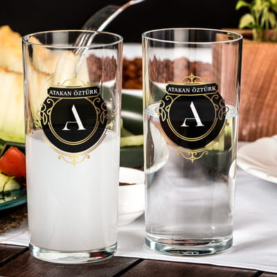 Babaya Hediye İsme Özel Rakı Kadehi Seti