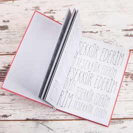 Bin Kere Teşekkür Ederim Yazılı Kitap