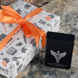 Doktora Hediye Kişiye Özel Siyah Rezistanslı Çakmak