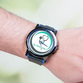 Doktora Hediye İsim Yazılı Baskılı Kol Saati