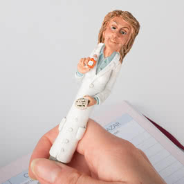 Kadın Doktor Tasarımlı Biblo Tükenmez Kalem