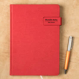 İsim ve Unvan Yazı Kişiye Özel Ajanda