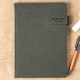 İsim ve Unvan Yazı Kişiye Özel Ajanda