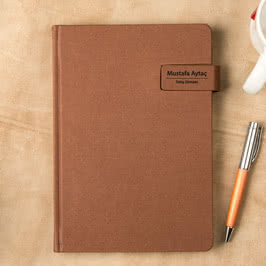 İsim ve Unvan Yazı Kişiye Özel Ajanda