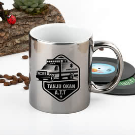 Sağlık Çalışanlarına Özel Kurumsal Altın-Gümüş Kahve Kupası