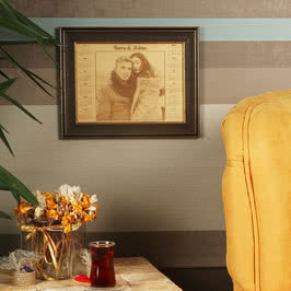 Yeni Yıl Hediyesi Takvimli Çerçeveli Ahşapfoto