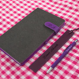 Kız Arkadaşa Hediye Defter Kalem Ayraç Seti