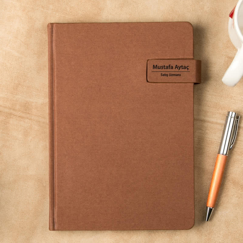 İsim ve Unvan Yazı Kişiye Özel Ajanda