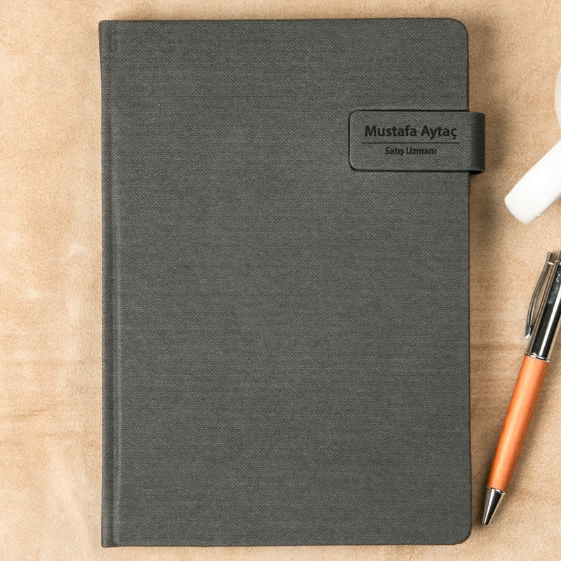 İsim ve Unvan Yazı Kişiye Özel Ajanda