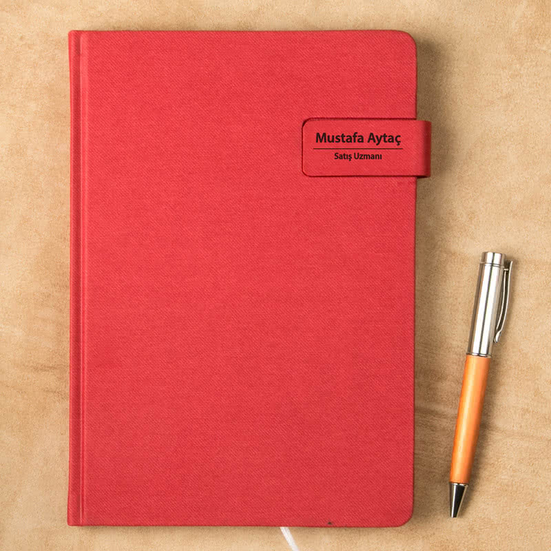 İsim ve Unvan Yazı Kişiye Özel Ajanda