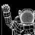 Astronot Tasarımlı 3d Led Lamba