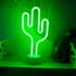 Dekoratif Neon Kaktüs Led Gece Lambası