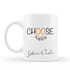 Kişiye Özel Choose Happy Tasarımlı Porselen Kupa