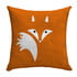 Tilki Tasarımlı Dekoratif Yastık