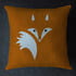 Tilki Tasarımlı Dekoratif Yastık