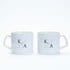 2'li Harf Özelleştirmeli Çay Kahve Sevgili Kupası