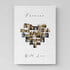 Forever With Love Kalp Kolaj Fotoğraf Basklı 40x60 Kanvas Tablo