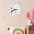 İsme Özel Kedi Tasarımlı Çocuk Odası Duvar Saati