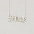 Old School Yazı Stili İsimli Gümüş Kolye