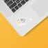 Özel Kesim Logo Baskılı 15 Adet Laptop Sticker Seti