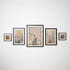 Fotoğraf Baskılı Dekoratif 5'li Siyah Çerçeve Seti