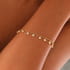 İtalyan Zincir Sıralı Zirkon Taşlı Gümüş Bileklik
