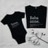 Kişiye Özel Babaanne Torun Anlamı Tişört Body Kombini - %100 Pamuklu Kumaş