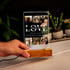 LOVE Temalı Fotoğraf Mesajlı Dekoratif LED Lamba