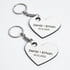 2'li Kişiye Özel Sevgili Anahtarlığı