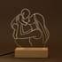 Anneme İlk Anneler Günü Hediyem Line Art Led Lamba