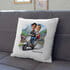 Mobiletli Çift Karikatür Tasarımlı Dekoratif Yastık