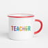 Teacher Yazılı İsme Özel Kahve Fincanı