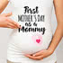 Anne Adayına İlk Anneler Günü Hediyesi Hamile Tişörtü - %100 Pamuklu Kumaş