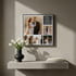 5 Fotoğraf Kolajlı Hediye 40x40 Kanvas Tablo