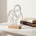 Fotoğrafımızın Silüeti Line Art Portre Çerçeve