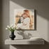Suluboya Efektli Fotoğraf Baskılı Kanvas Tablo 40x40