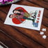Sevgiliye Yıldönümü Hediyesi Karikatür Fotoğraf Baskılı A4 Puzzle